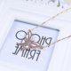 thumbnail image 3 of Vintage Crystal Butterfly Necklace Rhinestone Enamel Butterfly Pendant Necklace Enamel Pink Butterfly Choker Necklace Cz Insect Necklace Jewelry for W, 3 of 4