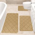 thumbnail image 4 of 3PC Bath Mats for Bathroom, Shower Mats Soft Comfortable Water Absorption, Bathroom Rugs Non Slip Thick Machine Washable Easier To Dry Dark, 4 of 7