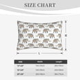 thumbnail image 4 of Lsque Indian Elephant Pattern Pillow Case – Soft & Cozy Throw Pillow Cover, Hypoallergenic Cushion Case for Sleeping Women with Envelope Closure-20"x30", 4 of 6