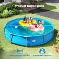 thumbnail image 3 of Costway 1617 Gal Outdoor Family Swimming Pool with Metal Frame Multi-layer PVC Fabric, 3 of 10