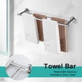 thumbnail image 5 of 5 Pieces Bathroom Hardware Set Stainless Steel Wall Mount Bathroom Accessory Towel Bar Set, 5 of 9