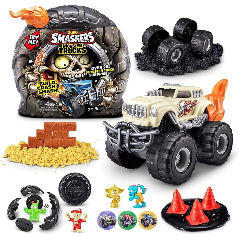 ZURU Smashers Monster Wheels Orange Flame Mystery Pack, 25+
