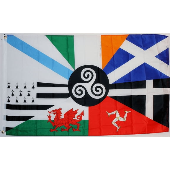 3x5 Celtic Nations Double Sided 3ply with Liner Nylon Flag 3'x5' Grommets