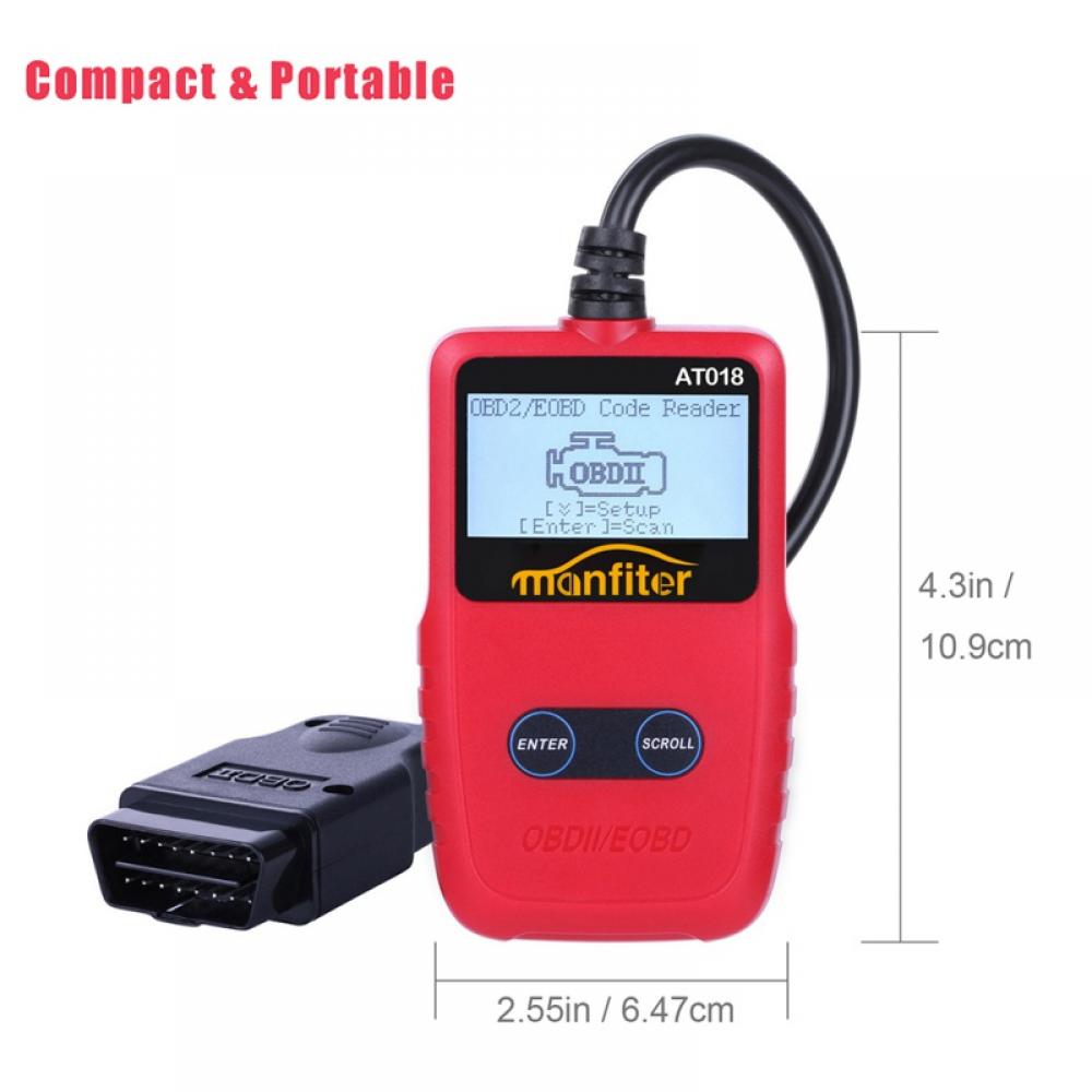 OBD2 Scanner OBD2 Reader Off Check Engine Light View Freeze Frame Data I/M Ready Smoke Check CAN OBD II Diagnostic Tool Fault Code Reader OBD 2 Scanner Tool For Cars - image 5 of 8
