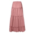 thumbnail image 6 of Women's Tiered Maxi Skirt Summer Spring Fashion 2026 High Waisted Long Flowy Casual Boho Beach Vacation Clothes, 6 of 6