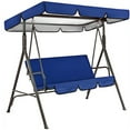 thumbnail image 1 of Durable Swing Set Fabric Garden Swing Waterproof Canopy Replacement Simple Installation Uv-proof Outdoor Patio Swing Sun Shade Seat Cover Set, 1 of 8