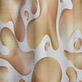 thumbnail image 4 of Designart 'Liquid Gold Shapes' Mid-Century Modern Curtain Panel, 4 of 5