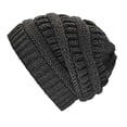 thumbnail image 2 of Most Popular Custom Brand Winter Thick Warm Wool Hair Cuffed Chunky Knitting Hat Women, 2 of 4