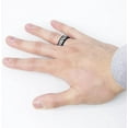 thumbnail image 2 of Wildfire Ring Silicone Carbon Ring for Men Women Wedding Band for Couples (Gray, 14), 2 of 5