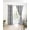 Black, variant on Red Gray Botanical Blackout Curtains 39 Inches Long,Thermal Insualted Grommet Curtains & Drapes,Pastoral Spring Summer Leaf Aesthetics Room Darking Curtains for Living Room 2 Panels 27.5"W x39"L