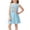 Blue, variant on Cheytotty Girls Printed Dress, Sleeveless Round Neck, Summer Casual Style Pink 7 Years