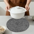 thumbnail image 4 of Unique Bargains Set of 6 Farmhouse Woven Placemat for Dining Table Black, 4 of 6
