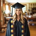 thumbnail image 6 of Logiee Tennis Ball On Fire And Water Print Unisex Adult Graduation Stole Shawl 72" Long for Academic Commencements Shawl-Flattened, 6 of 7