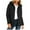 #0022-Black, variant on Uootdi Winter Clothing for Women Zip Up Quilted Hooded Jackets for Women Thick Warm Puffer Padded Long Sleeve Outerwear