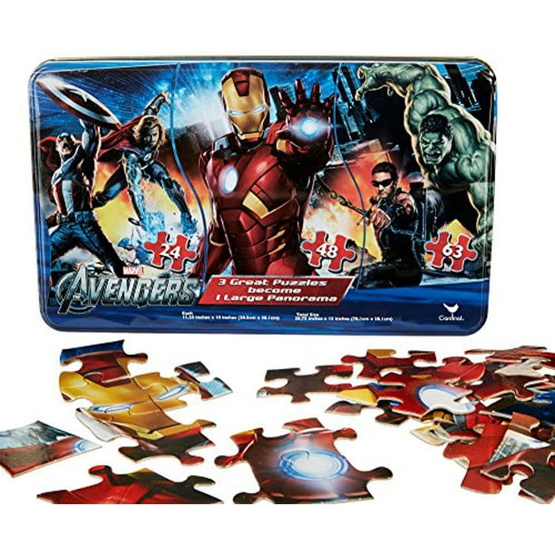 Avengers Puzzle Panoramique dans une Boîte, 135 Pièces au total