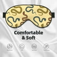 thumbnail image 3 of Goofa Various Snake Printed Sleep Eye Mask for Men Women, Zero Eye Pressure Sleeping Mask, Light Blocking Night Blindfold, Soft Eye Shade Cover, 3 of 7
