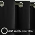 thumbnail image 6 of JIAN YA NA Outdoor Curtains for Patio Waterproof Grommet Curtain Panels,Set of 2,Black,52 x 108 inch, 6 of 11