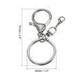 thumbnail image 2 of Uxcell Key Chain Rings Lobster Claw Clasps Keyring for DIY, Black 10 Pack, 2 of 5