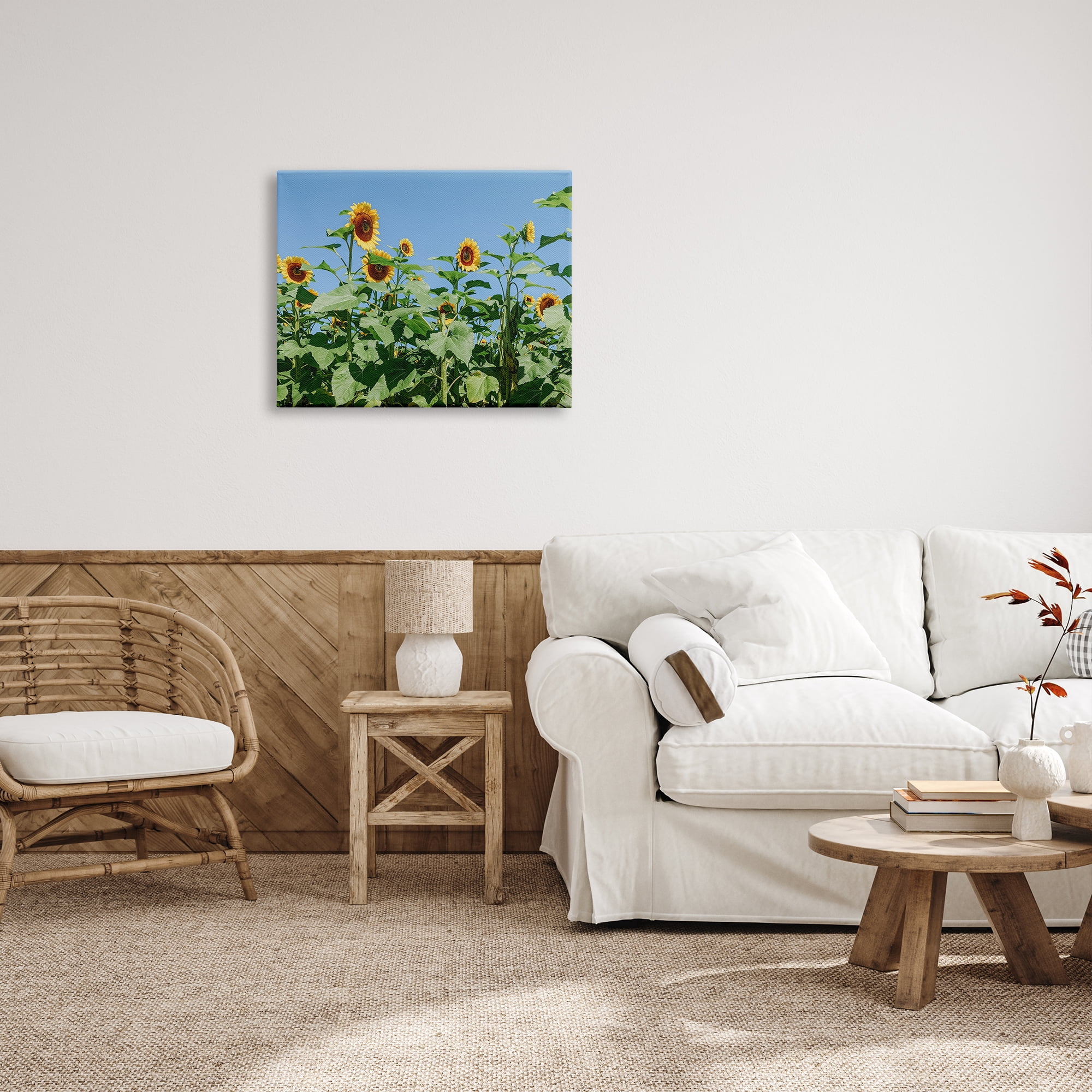 Stupell Industries Tranquil Country Sunflower Meadow Sunny Daytime Blooms Photograph Gallery Wrapped Canvas Print Wall Art, Design by Kali Wilson
