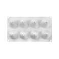 thumbnail image 1 of 8 Holes Silicone Cake Mold Cone Shape Cake Molds Chocolate Mould Mousse Mold Cake Pan Baking Gadgets Microwave Oven Safe, 1 of 4
