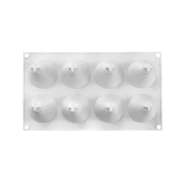 8 Holes Silicone Cake Mold Cone Shape Cake Molds Chocolate Mould Mousse Mold Cake Pan Baking Gadgets Microwave Oven Safe