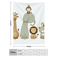 thumbnail image 3 of FCXZI Cute Baby Animals Flannel Blanket, Soft Cozy Warm Throw for Sofa, Bed, Couch, Travel & Camping – Multi-purpose Decorative Gift for All Seasons 40x50in, 3 of 7