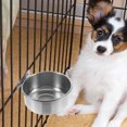 thumbnail image 3 of NICEXMAS Dog Feeding Bowls Stainless Steel 1Set Hanging Design for Pet Use, 3 of 8