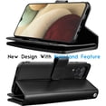 thumbnail image 4 of Galaxy A12 Case, Galaxy A12 Wallet Case, Tekcoo Luxury PU Leather Cash Credit Card Slots Holder Carrying Folio Flip Cover [Detachable Magnetic Hard Case] Kickstand for Samsung Galaxy A12 2021 [Black], 4 of 6