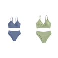 thumbnail image 1 of (2-Pack) Rinsvye Girls Cartoon Beach Sun Bikini 3 Piece Swimsuit Sets With Tankini Rash Guard And Skirt For Summer Pool, 1 of 5