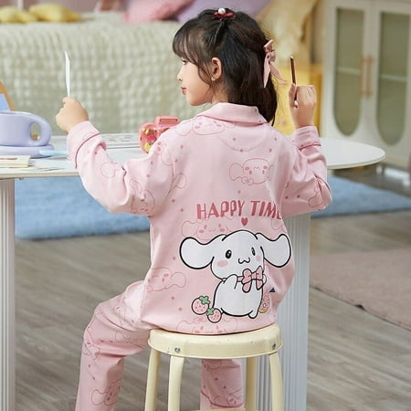 

Sanrio Cinnamoroll My Melody Pachacco Pompompurin Kawaii Cartoon Pajamas Cute Princess Casual Homewear Kuromi Fall Long Sleeve