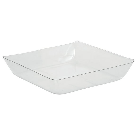 HUBERT® Basket Liner Square Clear PETG - 11 1/8"L x 11 1/8"W x 2 1/4"H