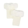 thumbnail image 4 of Funda para botas de lana tejida, cálida, con vuelta, para calcetines de piel sintética, para cubrir los pies de pierna corta, 4 of 5