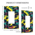 thumbnail image 3 of Haiem Colorful Sharks Pattern Decorative Wall Plates, 1-Gang 5.0" x3.0", Unbreakable Thermoplastic Faceplate Cover for Decorator Receptacle Outlet & Switch-Style U, 3 of 6