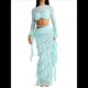 thumbnail image 1 of Conjunto de 2 Piezas de Camiseta Sin Mangas con Encaje de Cuerda para Mujer, Faldas Escalonadas Ajustadas, Vestido de Cóctel para Fiesta. Azul L, 1 of 7