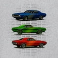 thumbnail image 3 of 1970 Road Legends Muscle Car Long Sleeve T-shirt American Vintage Classic, 3 of 7