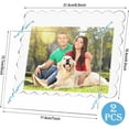 thumbnail image 6 of BESTKITTY Acryl Fe 5x7 Acryl Magnet Pture Fs Scalloped Pture F with Dual Kstand Holes for Veal and Horizontal Display, Clear Color 2 Pa, 6 of 6