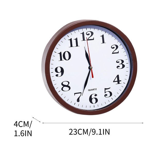 Leodye 1PCS Wall Clock Non Ticking Modern Quartz Battery Operated Digital Quiet Sweep office/Home/School/Kitchen Decor Clocks 9 Inch