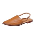 thumbnail image 4 of Sandalias planas con hebilla trasera caladas en punta informales de color sólido para mujer a la moda Wmkox8yii shjk5507, 4 of 9