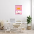 thumbnail image 2 of Stupell Industries Beach Days Quote Rising Sun Ray Horizon Pink, 24 x 30, Designed by Angela Nickeas, 2 of 6