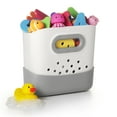thumbnail image 3 of OXO Tot Stand Up Plastic Bath Toy Storage Bin, Gray, 3 of 9