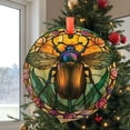 thumbnail image 2 of Art Nouveau Beetle: -Style Christmas Ornament - Made With Real Glass, Holiday Keepsake, Xmas Tree Hanging Decoration, Seasonal Gift Idea, Collectible Ornament 2025, 2 of 5