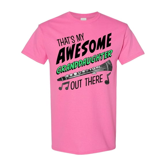 Inktastic That's My Awesome Granddaughter out There with Clarinet T-Shirt