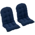 thumbnail image 2 of Outsunny Adirondack Chair Cushions Set of 2, Tufted High Back Patio Chair Cushions with Ties, Non-Slip Cushions for Adirondack Chairs, Navy Blue, 2 of 9