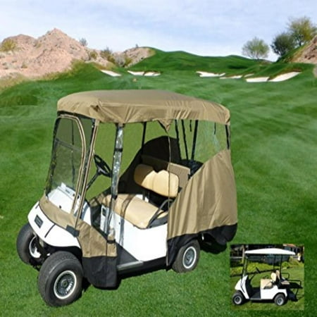 Formosa Covers Golf Cart Driving Enclosure for 4 Passengers roof up to 80