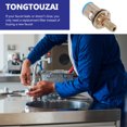 thumbnail image 3 of MasteelfCA 2pcs Hot and Cold Water Faucet Valves Replacement Faucet Valves Core Supplies, 3 of 8