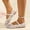 White, variant on OKBOP Womens Lace Flats Shoes Round Toe Comfortable Slip On Casual Breathable Work Shoes