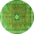 thumbnail image 1 of Ahgly Company Indoor Round Persian Green Traditional Area Rugs, 4' Round, 1 of 1