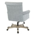 thumbnail image 2 of Megan Office Chair in Turquoise Fabric with Grey Wash Wood, 2 of 4