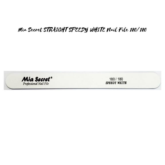 Mia Secret - NAIL FILE - SPEEDY WHITE STRAIGHT 180/180 (WF760 180-180)