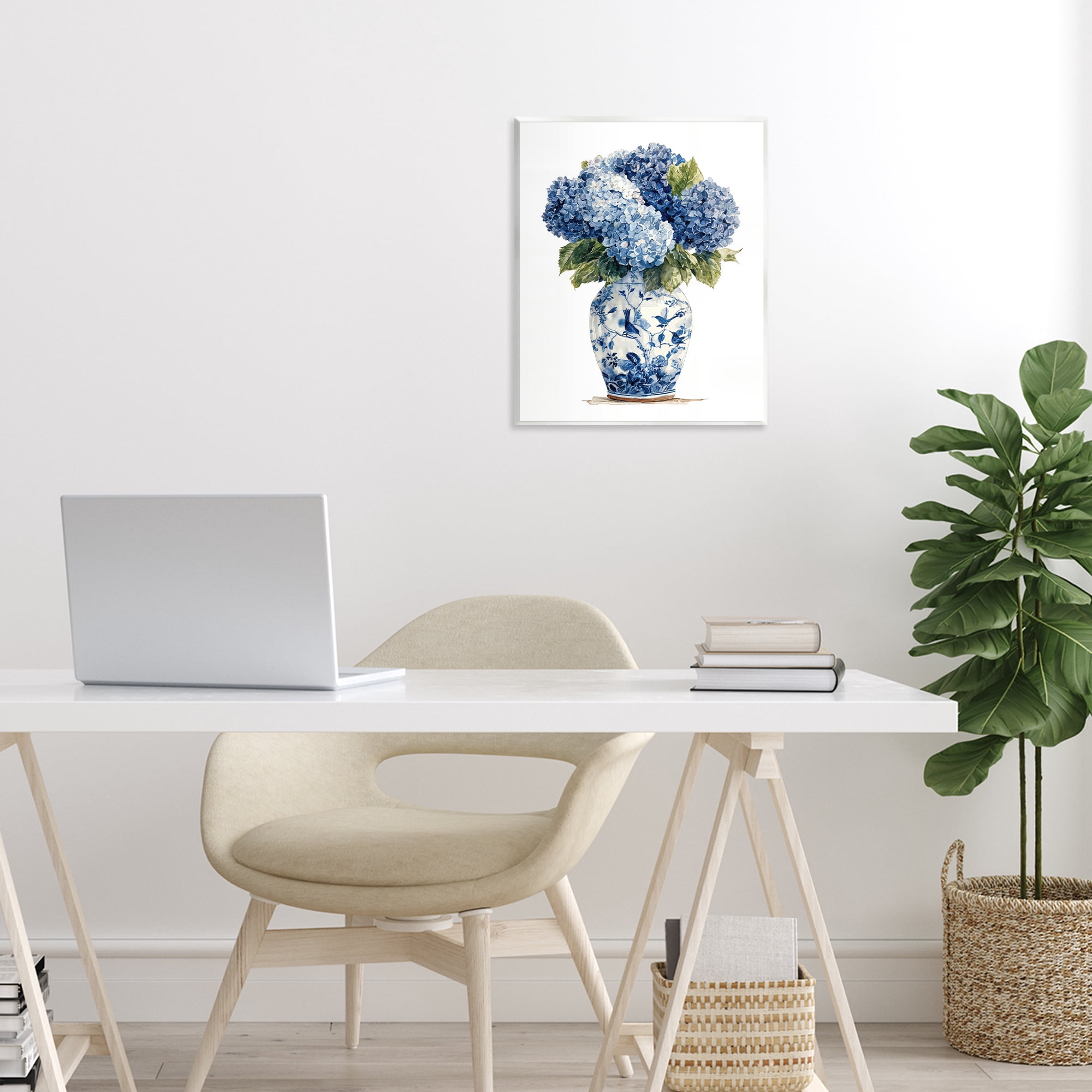 Stupell Industries Blue Hydrangeas in Porcelain Wall Plaque Art, design by Imagine It Images